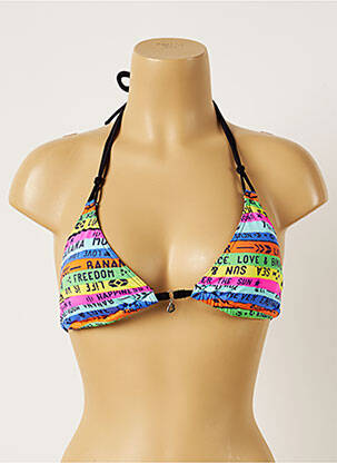 Haut de maillot de bain stretch haut triangles bleu BANANA MOON femme