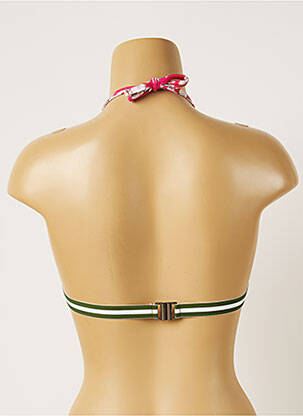 Haut de maillot de bain stretch haut triangles rose BANANA MOON femme