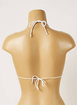 Haut de maillot de bain stretch haut triangles blanc BANANA MOON femme