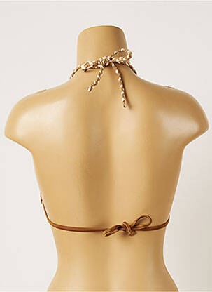 Haut de maillot de bain stretch haut soutien-gorge avec mousse de rembourrage amovible marron BANANA MOON femme