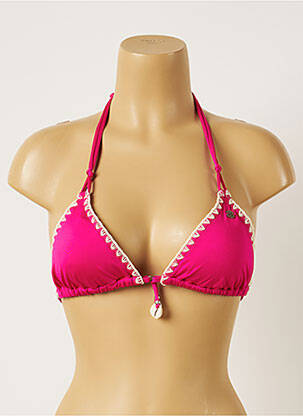 Haut de maillot de bain stretch haut soutien-gorge avec mousse de rembourrage amovible rose BANANA MOON femme