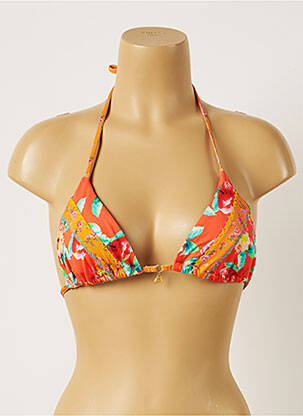 Haut de maillot de bain stretch haut soutien-gorge avec mousse de rembourrage amovible orange BANANA MOON femme