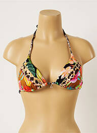 Haut de maillot de bain stretch haut soutien-gorge moulé noir BANANA MOON femme