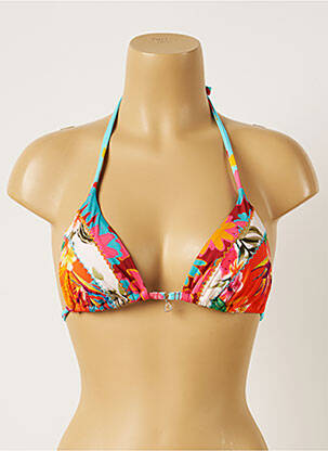 Haut de maillot de bain stretch haut soutien-gorge avec mousse de rembourrage amovible orange BANANA MOON femme