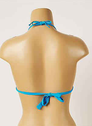 Haut de maillot de bain fermeture liens à nouer haut soutien-gorge avec mousse de rembourrage amovible bleu BANANA MOON femme