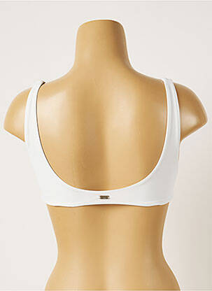 Haut de maillot de bain stretch haut soutien-gorge moulé blanc BANANA MOON femme