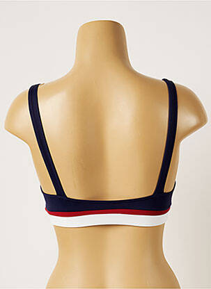 Haut de maillot de bain stretch haut soutien-gorge moulé bleu BANANA MOON femme