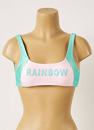 Haut de maillot de bain stretch haut soutien-gorge moulé vert BANANA MOON femme