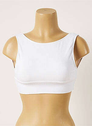 Haut de maillot de bain stretch blanc BANANA MOON femme