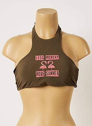 Haut de maillot de bain stretch vert BANANA MOON femme