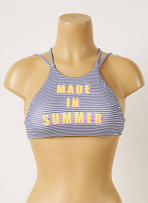 Haut de maillot de bain stretch bleu BANANA MOON femme