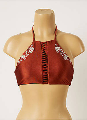 Haut de maillot de bain stretch marron BANANA MOON femme