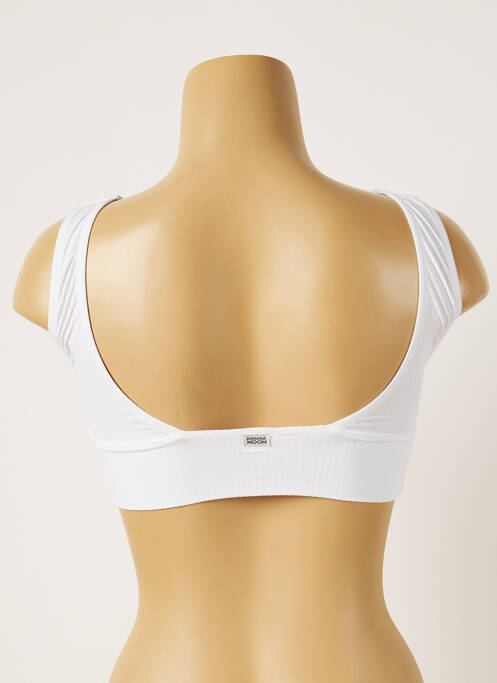Haut de maillot de bain blanc BANANA MOON pour femme