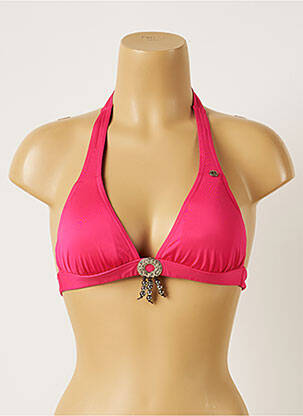 Haut de maillot de bain stretch haut soutien-gorge avec mousse de rembourrage amovible rose BANANA MOON femme