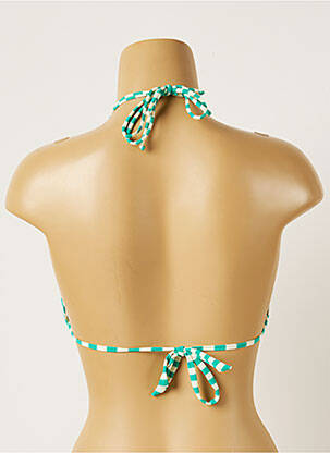 Haut de maillot de bain stretch haut soutien-gorge avec mousse de rembourrage amovible vert BANANA MOON femme