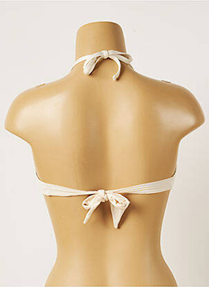 Haut de maillot de bain stretch haut soutien-gorge avec mousse de rembourrage amovible beige BANANA MOON femme