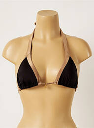 Haut de maillot de bain stretch haut soutien-gorge avec mousse de rembourrage amovible noir BANANA MOON femme