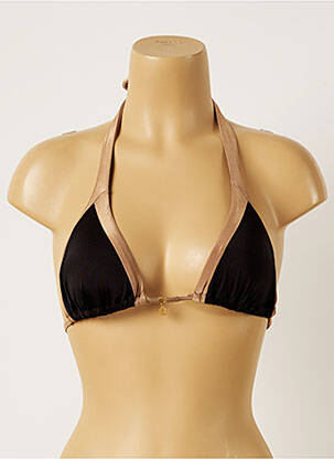 Haut de maillot de bain stretch haut soutien-gorge avec mousse de rembourrage amovible noir BANANA MOON femme