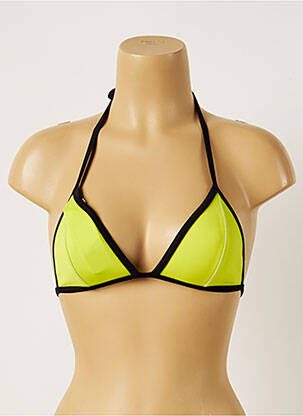 Haut de maillot de bain stretch haut triangles vert BANANA MOON femme
