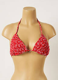 Haut de maillot de bain stretch haut triangles rouge BANANA MOON femme