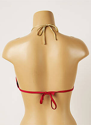 Haut de maillot de bain stretch haut soutien-gorge avec mousse de rembourrage amovible rouge BANANA MOON femme