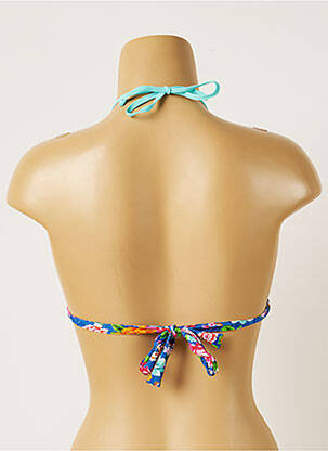 Haut de maillot de bain stretch haut soutien-gorge avec mousse de rembourrage amovible bleu BANANA MOON femme