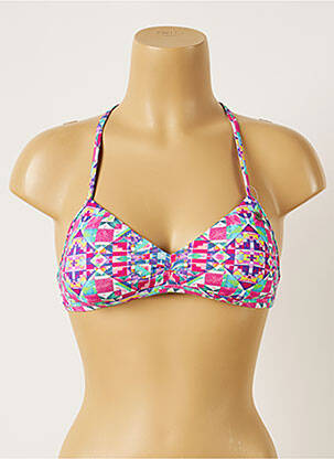 Haut de maillot de bain stretch haut soutien-gorge avec mousse de rembourrage amovible rose BANANA MOON femme