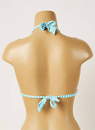 Haut de maillot de bain stretch haut soutien-gorge avec mousse de rembourrage amovible bleu BANANA MOON femme