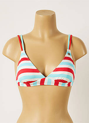 Haut de maillot de bain stretch haut soutien-gorge avec mousse de rembourrage amovible bleu BANANA MOON femme