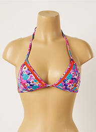 Haut de maillot de bain stretch haut soutien-gorge avec mousse de rembourrage amovible rose BANANA MOON femme