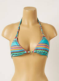 Haut de maillot de bain stretch haut soutien-gorge avec mousse de rembourrage amovible bleu BANANA MOON femme