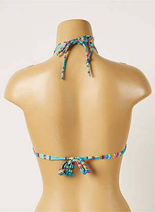 Haut de maillot de bain stretch haut soutien-gorge avec mousse de rembourrage amovible bleu BANANA MOON femme