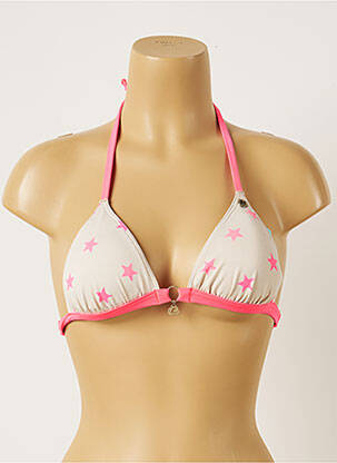 Haut de maillot de bain stretch haut soutien-gorge avec mousse de rembourrage amovible rose BANANA MOON femme