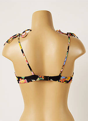 Haut de maillot de bain stretch haut soutien-gorge avec mousse de rembourrage amovible noir BANANA MOON femme