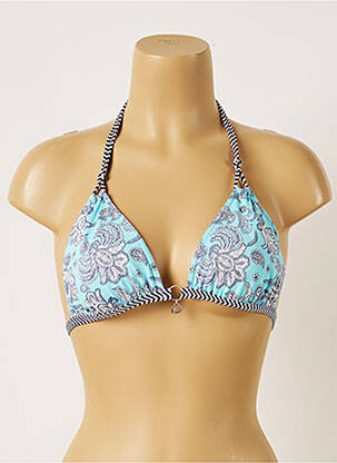 Haut de maillot de bain stretch haut triangles bleu BANANA MOON femme