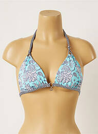 Haut de maillot de bain stretch haut triangles bleu BANANA MOON femme
