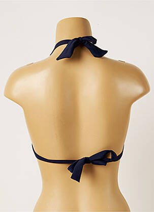 Haut de maillot de bain stretch haut soutien-gorge avec mousse de rembourrage amovible bleu BANANA MOON femme