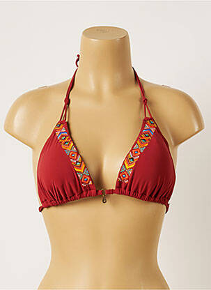 Haut de maillot de bain stretch haut soutien-gorge avec mousse de rembourrage amovible orange BANANA MOON femme