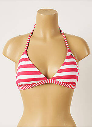 Haut de maillot de bain stretch haut soutien-gorge avec mousse de rembourrage amovible rouge BANANA MOON femme