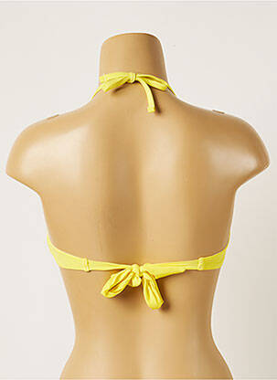 Haut de maillot de bain stretch haut soutien-gorge avec mousse de rembourrage amovible jaune BANANA MOON femme