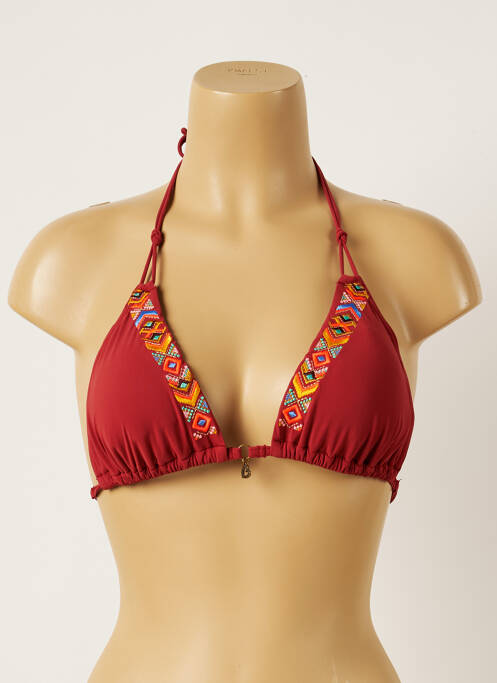 Haut de maillot de bain stretch haut soutien-gorge avec mousse de rembourrage amovible orange BANANA MOON femme