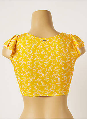 Haut de maillot de bain stretch jaune BANANA MOON femme