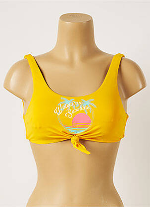 Haut de maillot de bain stretch brassieres jaune BANANA MOON femme