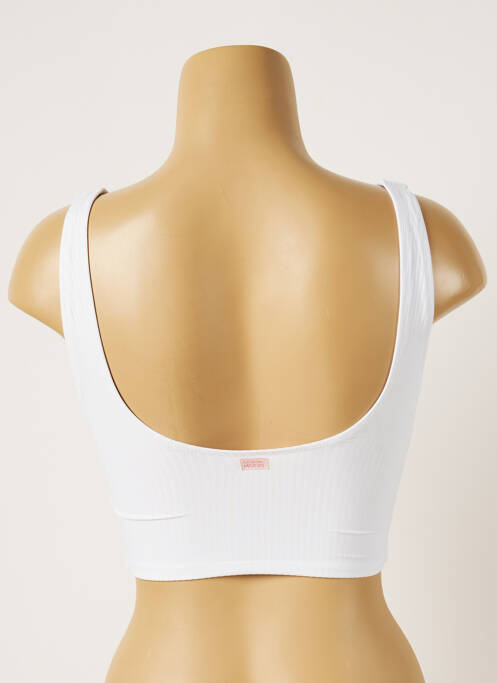 Haut de maillot de bain blanc BANANA MOON pour femme