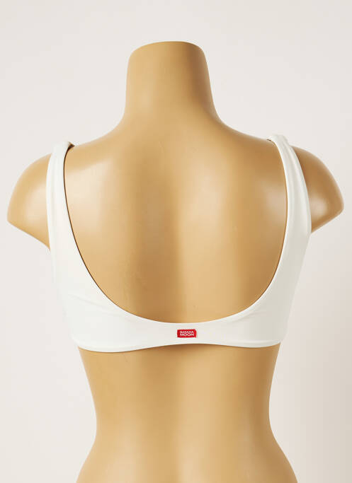 Haut de maillot de bain blanc BANANA MOON pour femme