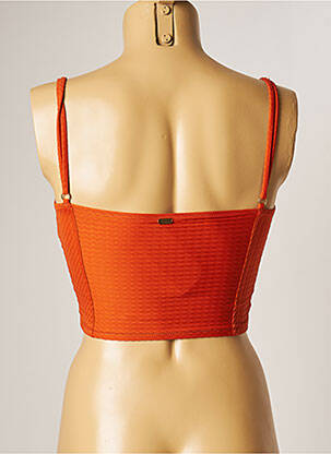 Top de bain effet matière satinée orange BANANA MOON femme