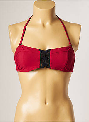 Haut de maillot de bain stretch haut bandeau rouge BANANA MOON femme