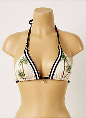 Haut de maillot de bain stretch haut soutien-gorge moulé beige BANANA MOON femme
