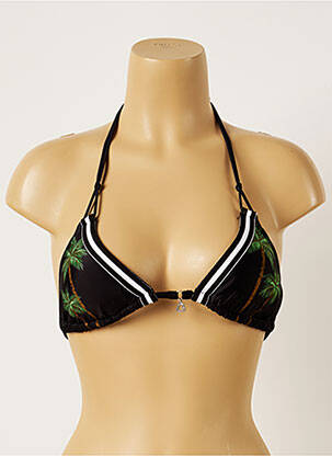 Haut de maillot de bain stretch haut soutien-gorge moulé noir BANANA MOON femme