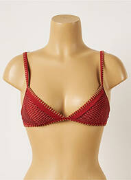 Haut de maillot de bain haut soutien-gorge moulé haut soutien-gorge moulé marron BANANA MOON femme